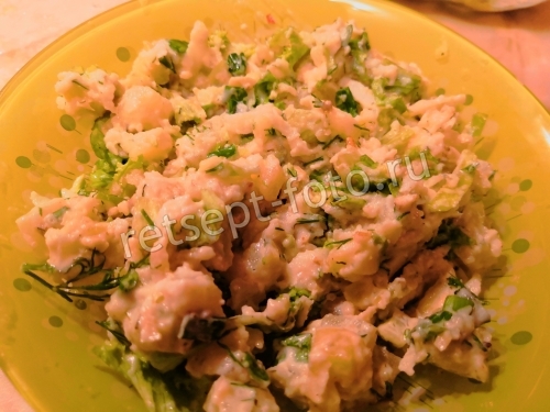 Картофельный салат с яблоком