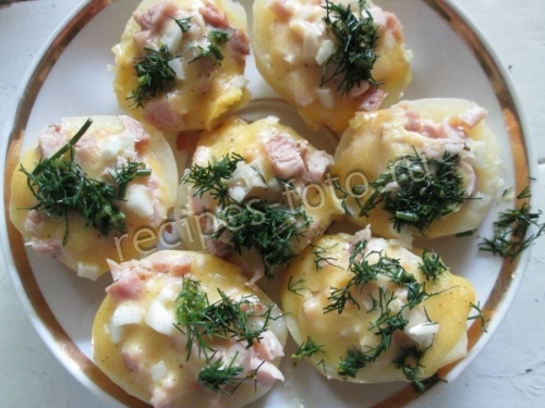 Картошка фаршированная мясом