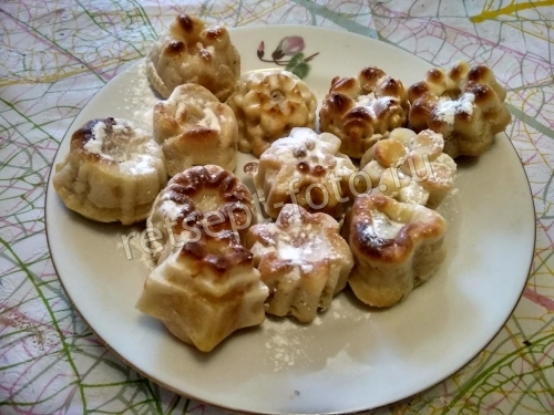 Кексы на молоке с начинкой
