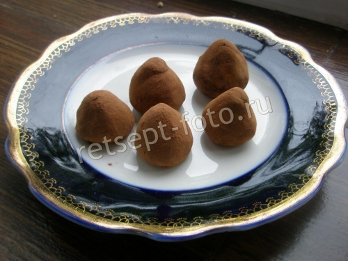Конфеты трюфель из сухого молока своими руками
