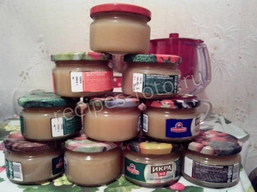 Консервация яблочного пюре для детей