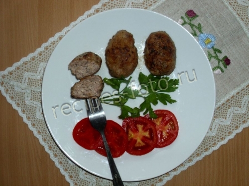 Котлеты из фарша с хлебом без лука