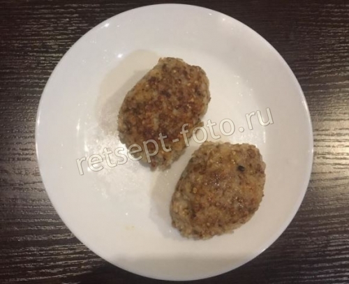 Котлеты из индейки с гречкой для детей 2 года