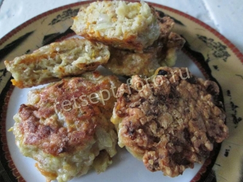 Котлеты с тыквой и мясом