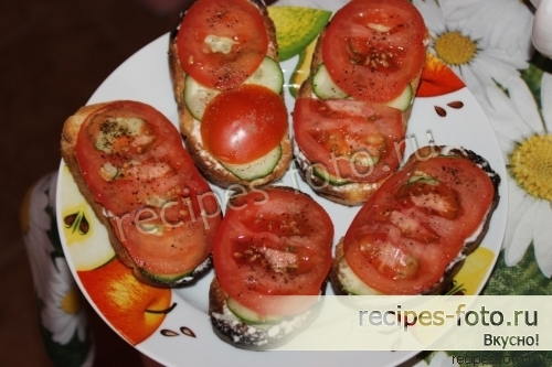 Вкусные бутерброды с маслом на скорую руку
