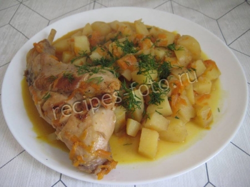 Кролик с картошкой