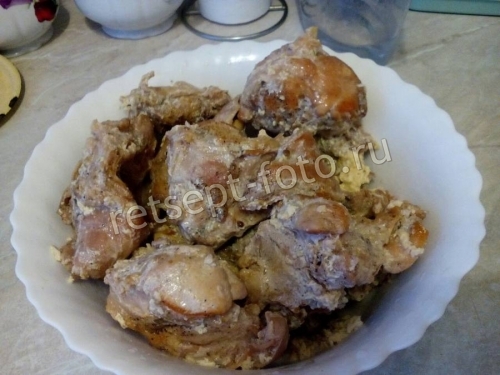 Кролик в мультиварке в молоке