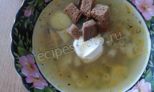 Куриный суп с макаронами и картошкой
