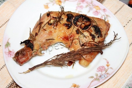 Куриные ножки с лимоном и чесноком в духовке