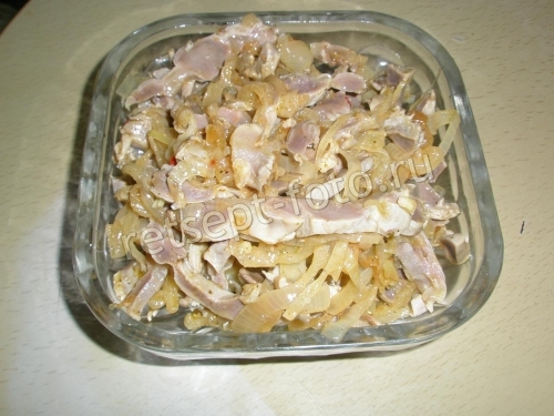 Куриные желудки по-корейски