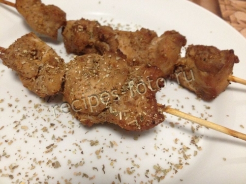 Куриный шашлык в духовке
