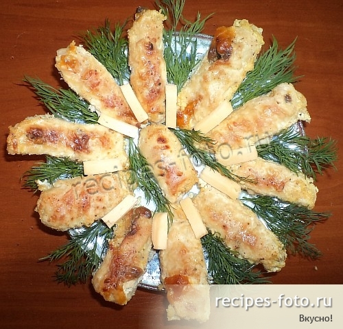Курица с грибами в сливках в духовке