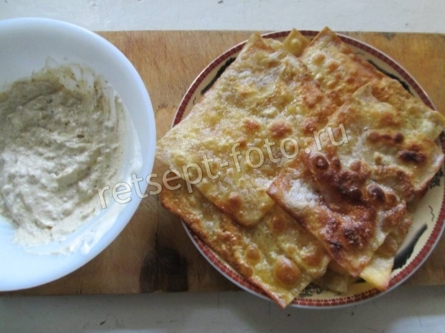 Лаваш жареный с яйцом