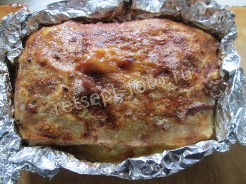 Ленивая лазанья из лаваша с фаршем дома