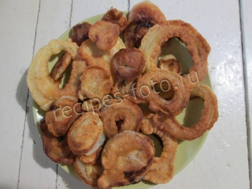 Луковые кольца в кляре