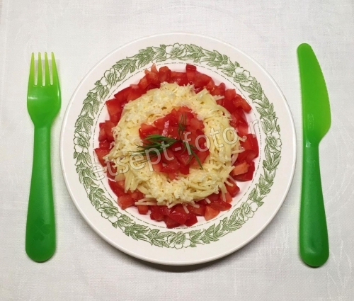 Макароны с помидорами и сыром для детей 1,5 года