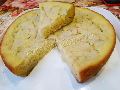 Манник на биолакте с яблоками для детей 1,5 года
