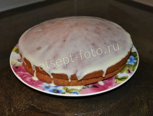 Манник на кефире со сгущенкой