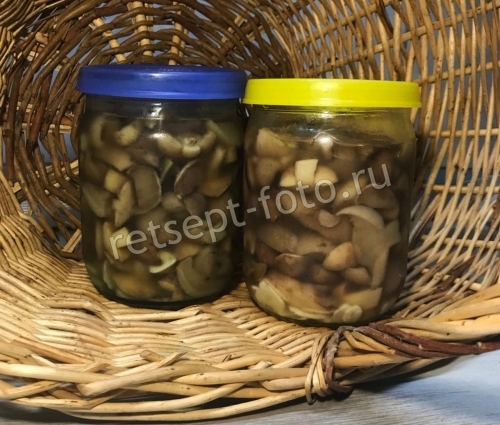 Маринованные маслята с лимонной кислотой и уксусом