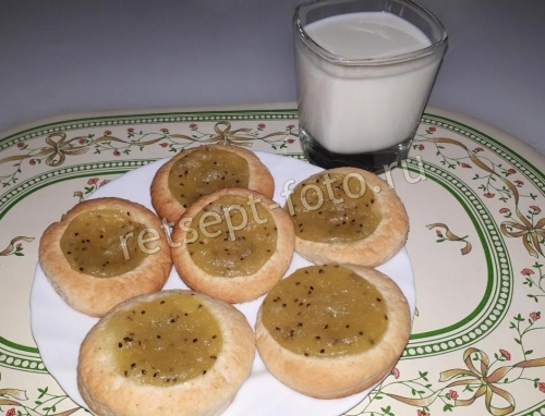 Мягкое печенье с начинкой из киви
