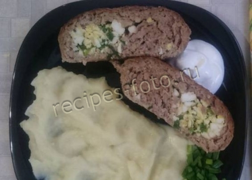 Мясной рулет из говядины с яйцом для детей от 1,5 года