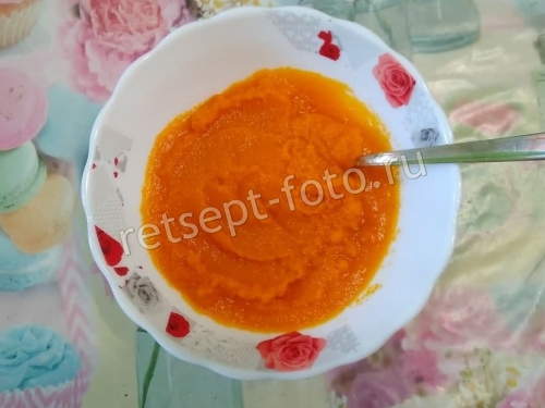Морковное пюре грудничку с 8 месяцев