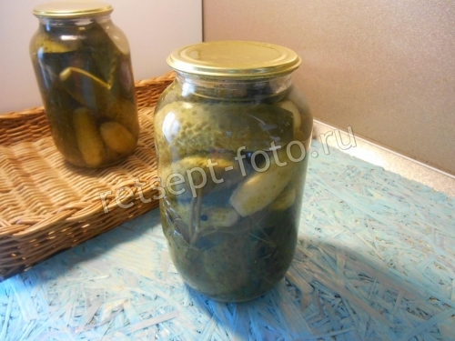 Огурцы с горчицей и чесноком на зиму (с аспирином и уксусом)