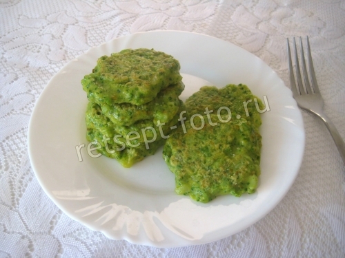 Оладьи из брокколи