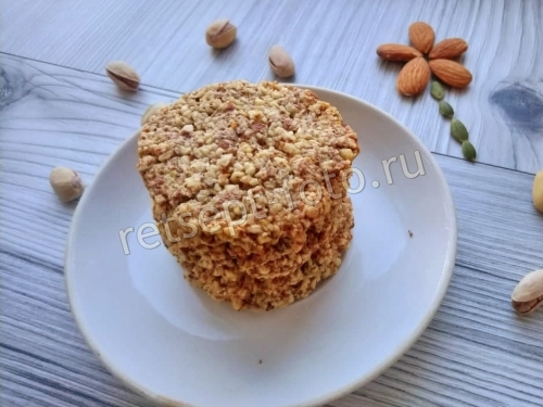 Ореховое печенье без масла и без муки