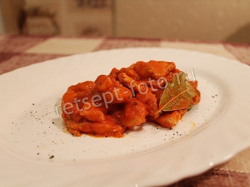 Острая курица в соусе чили
