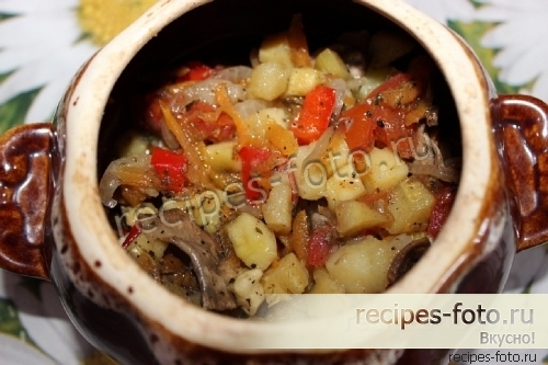 Овощное рагу с кабачками