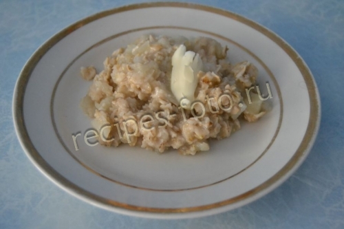 Овсяная каша с яблоком и грушей для детей до 1 года