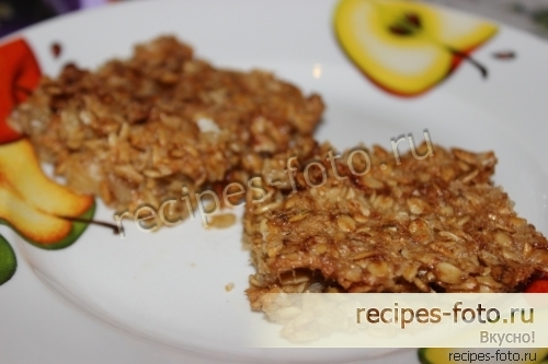 Овсяный пирог с яблоками без муки