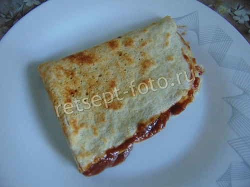 Овсяный блин с бананом и какао для детей от 3-х лет
