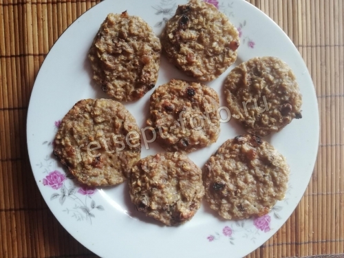 ПП печенье из овсянки и банана