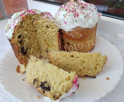 Кулич с коньяком и изюмом