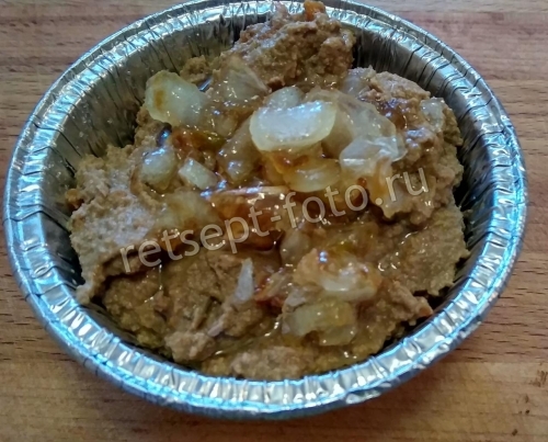 Паштет с карамелизированным луком