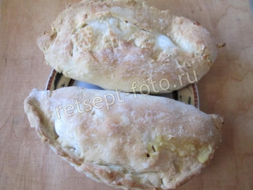 Печеные пирожки с курицей и овощами (тесто с творогом без дрожжей)