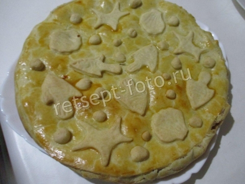 Песочный пирог с фруктами