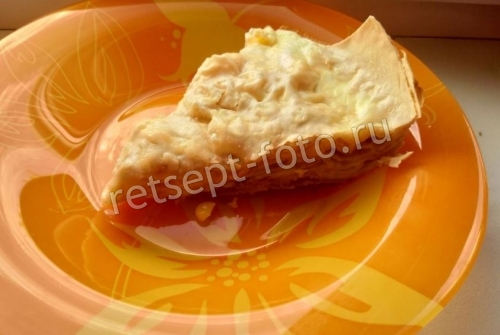 Пирог из лаваша с сыром и кукурузой в духовке