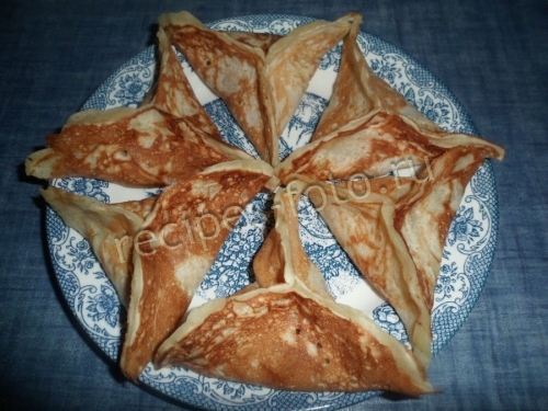Пирожки - блинчики с яблоками (пирожки из блинов)