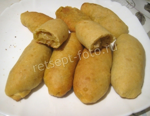 Пирожки с капустой и яйцом в духовке