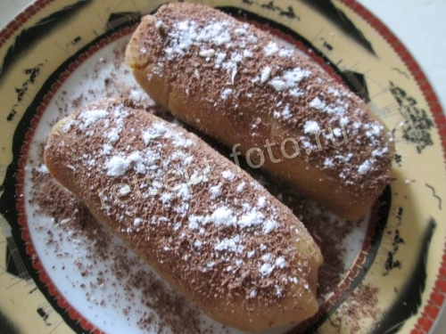 Пирожное из печенья с яблоками без выпечки
