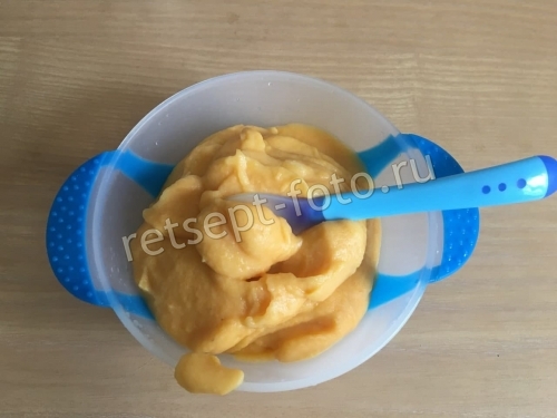 Пюре из хека, чечевицы, моркови и картофеля детям до 1 года