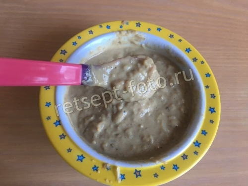 Пюре из куриной печени, цветной капусты и картофеля детям от 1 года
