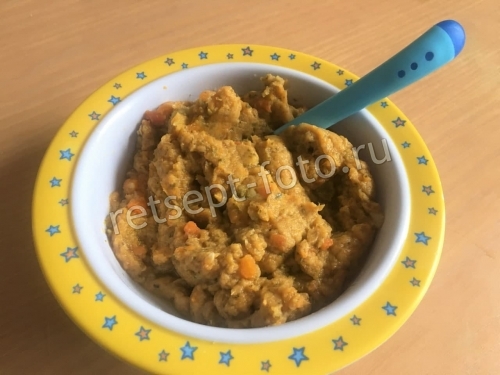 Пюре из свинины с овощами для ребенка от 1 года