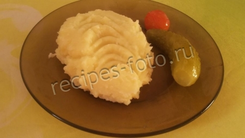 Пюре картофельное с яйцом и молоком