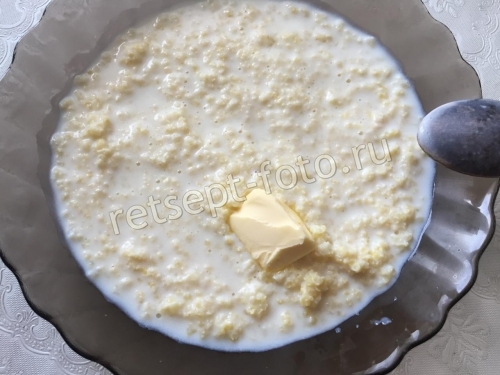 Пшенная каша на молоке в мультиварке