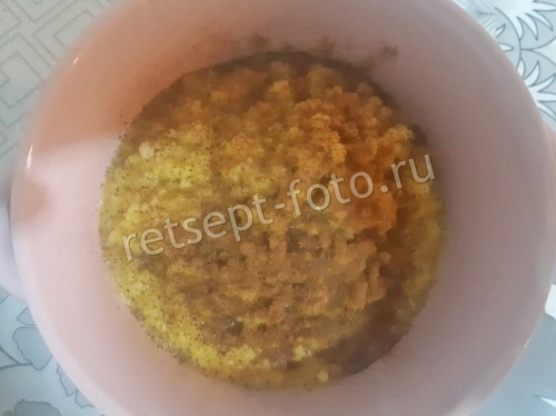 Пшенная каша с яблоком, тыквой и корицей