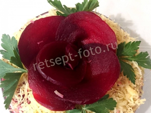 Роза из свеклы